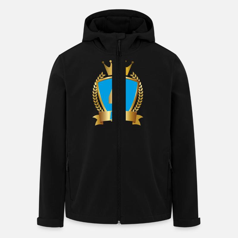 4ANS-BLEU - Veste softshell homme en polyester recyclé Stanley/Stella - noir