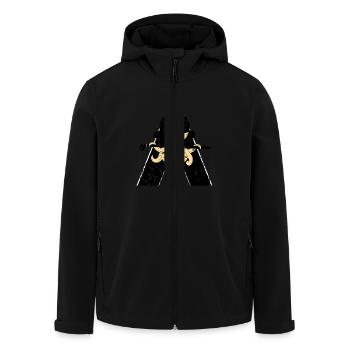 Clockwork Octopus - Veste softshell homme en polyester recyclé Stanley/Stella - noir - Devant - AI Model Male 185 light (185cm)