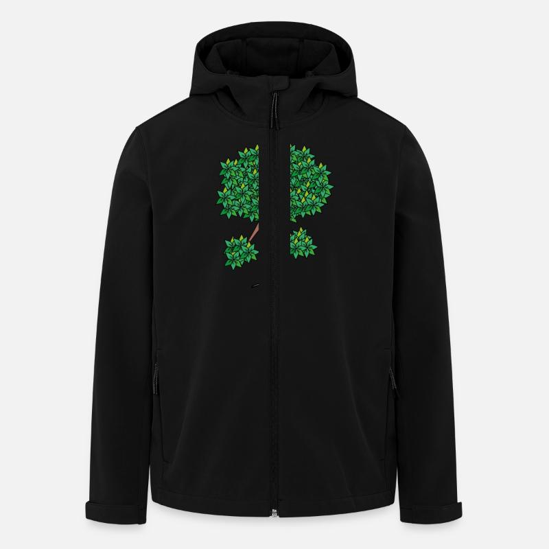 female tree - Men’s Recycled Softshell Jacket by Stanley/Stella - black