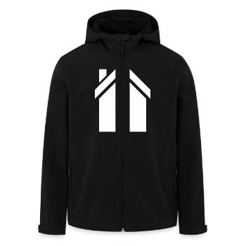 Haus 2 - Recycelte Männer Softshell-Jacke von Stanley/Stella - Schwarz - Vorne - AI Model Male 185 light (185cm)