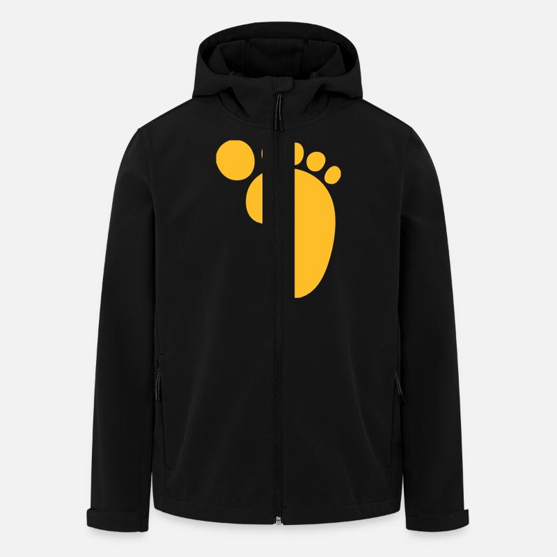 Big Footprint! - Men’s Recycled Softshell Jacket by Stanley/Stella - black