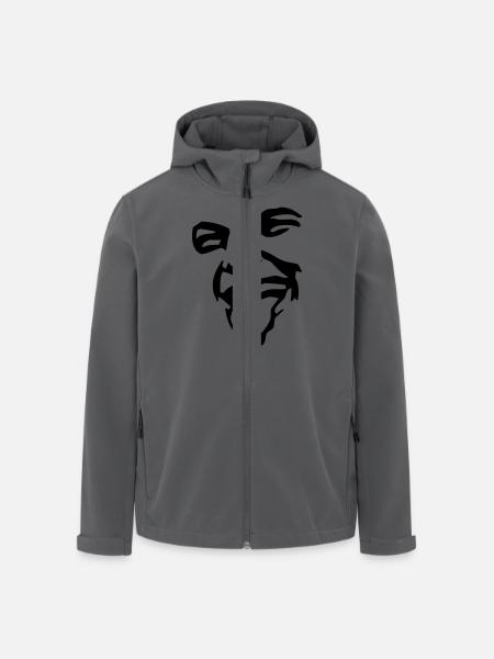 Face - Men’s Recycled Softshell Jacket by Stanley/Stella - black