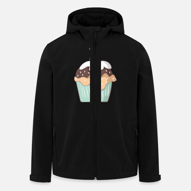 cupcake - Men’s Recycled Softshell Jacket by Stanley/Stella - black