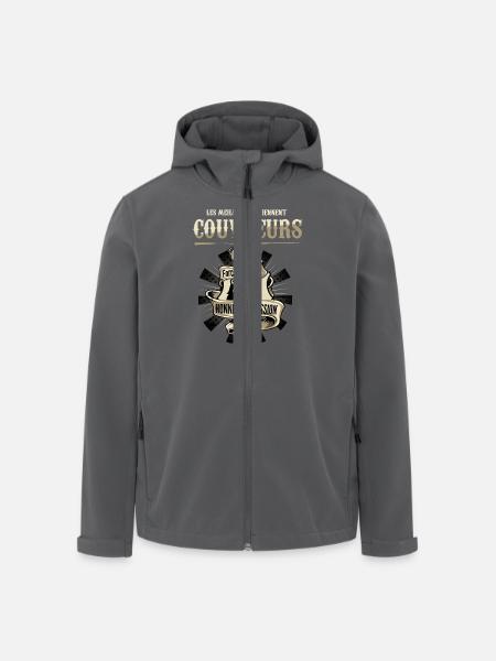 Meilleurs couvreurs - Veste softshell homme en polyester recyclé Stanley/Stella - noir