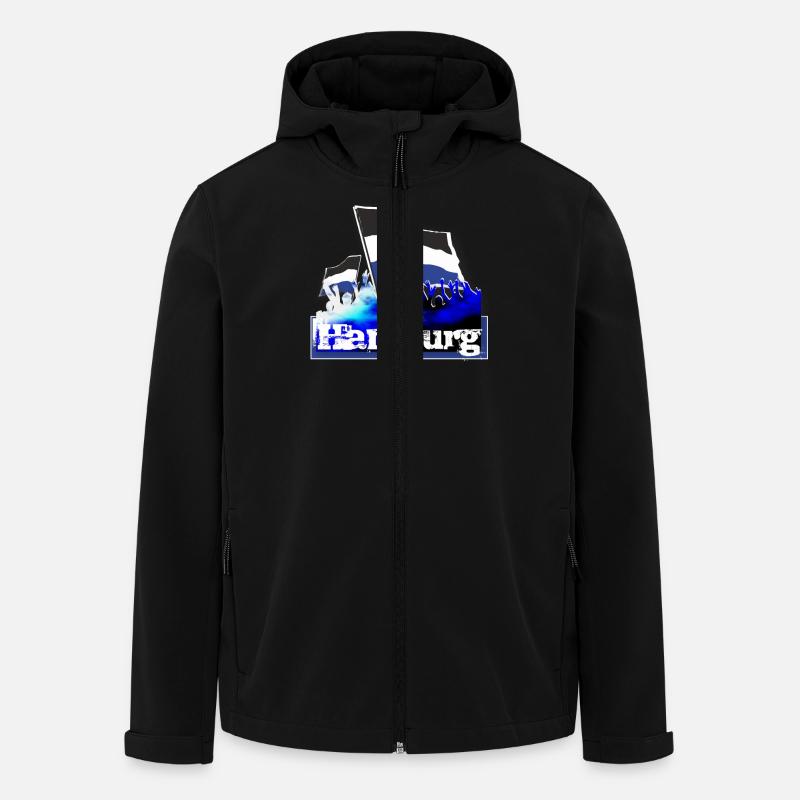 hambourg all4one - Veste softshell homme en polyester recyclé Stanley/Stella - noir