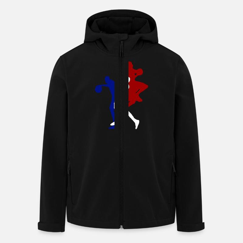 basketball - Men’s Recycled Softshell Jacket by Stanley/Stella - black