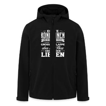 LIEBEN - lieben - Recycelte Männer Softshell-Jacke von Stanley/Stella - Schwarz - Vorne - AI Model Male 185 light (185cm)