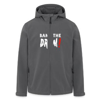 bang the drum (weiß) - Recycelte Männer Softshell-Jacke von Stanley/Stella - Anthrazit - Vorne - AI Model Male 185 light (185cm)