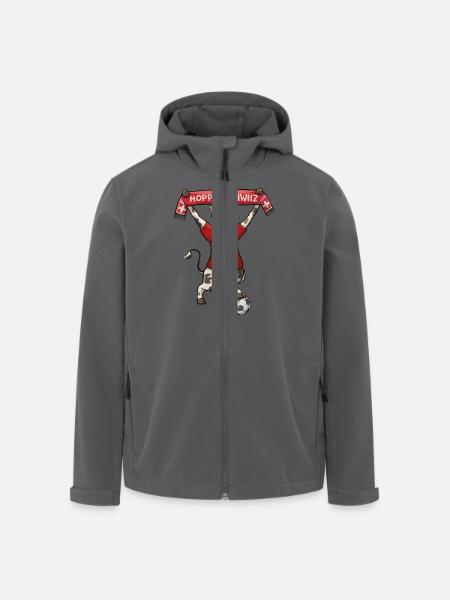 Hopp Schwiiz - Recycelte Männer Softshell-Jacke von Stanley/Stella - Schwarz