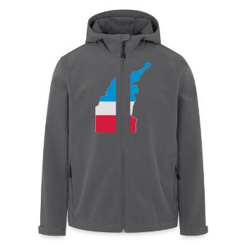 Matrosendenkmal - Recycelte Männer Softshell-Jacke von Stanley/Stella - Schwarz - Vorne - AI Model Male 185 light (185cm)