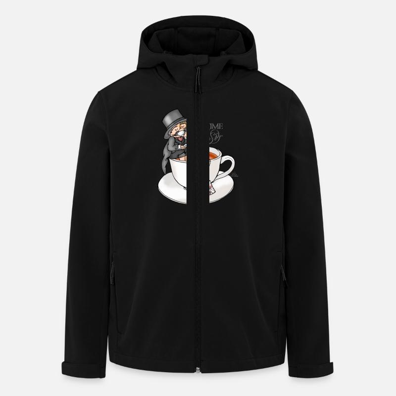 tea time like a Sir with Earl Grey - Recycelte Männer Softshell-Jacke von Stanley/Stella - Schwarz