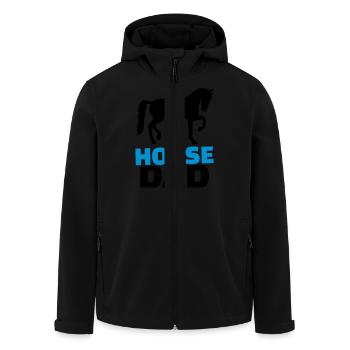 Horse Dad - Veste softshell homme en polyester recyclé Stanley/Stella - noir - Devant - AI Model Male 185 light (185cm)