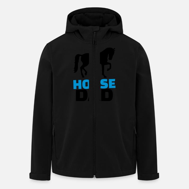 Horse Dad - Veste softshell homme en polyester recyclé Stanley/Stella - noir