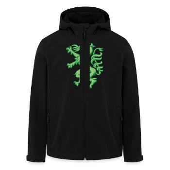 steirischer Panther Wappen Steiermark Geschenk - Recycelte Männer Softshell-Jacke von Stanley/Stella - Schwarz - Vorne - AI Model Male 185 light (185cm)