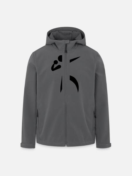 Shot put - Men’s Recycled Softshell Jacket by Stanley/Stella - black