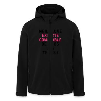 Expert Comptable / Comptabilité / Comptable / - Veste softshell homme en polyester recyclé Stanley/Stella - noir - Devant - AI Model Male 185 light (185cm)