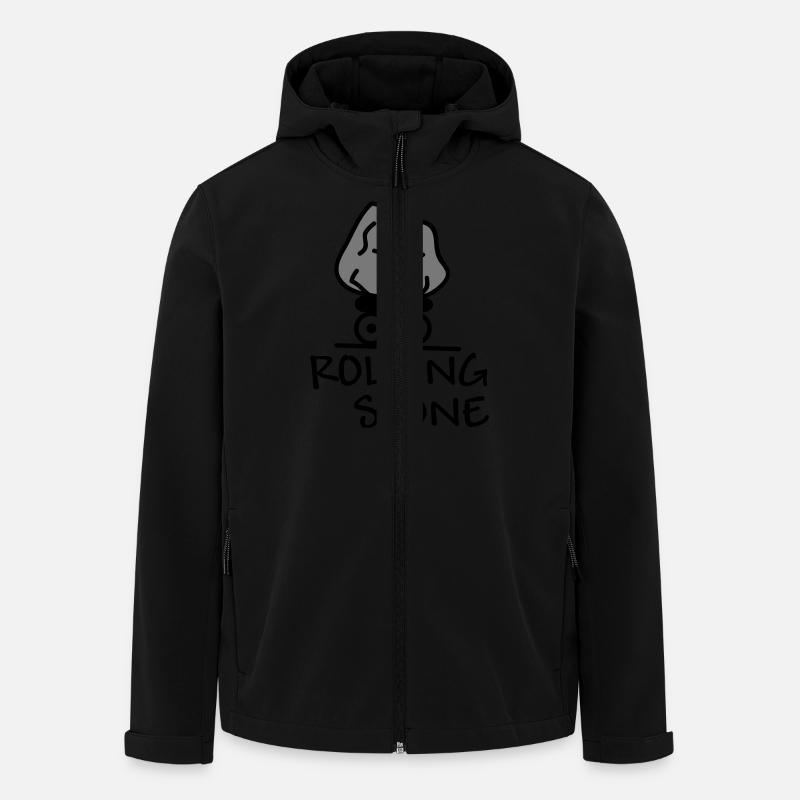 Rolling Stone - Men’s Recycled Softshell Jacket by Stanley/Stella - black