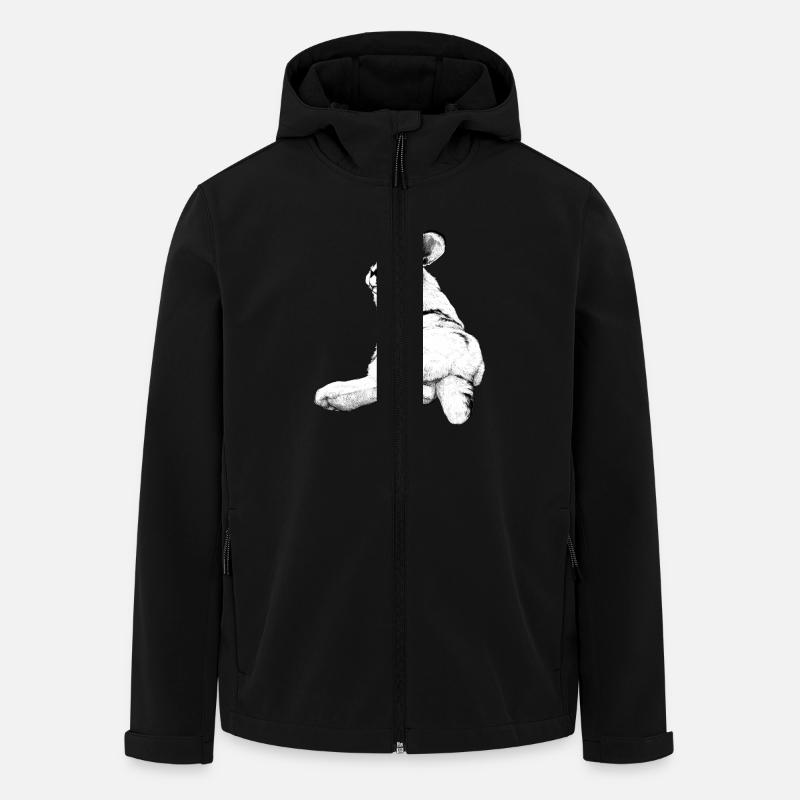 mignon lapin - Veste softshell homme en polyester recyclé Stanley/Stella - noir
