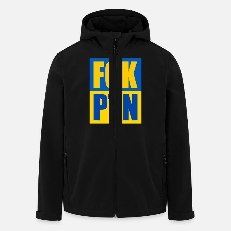 Fck ptn - Recycelte Männer Softshell-Jacke von Stanley/Stella - Schwarz