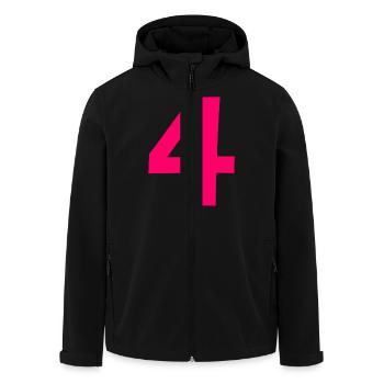 4 - Veste softshell homme en polyester recyclé Stanley/Stella - noir - Devant - AI Model Male 185 light (185cm)