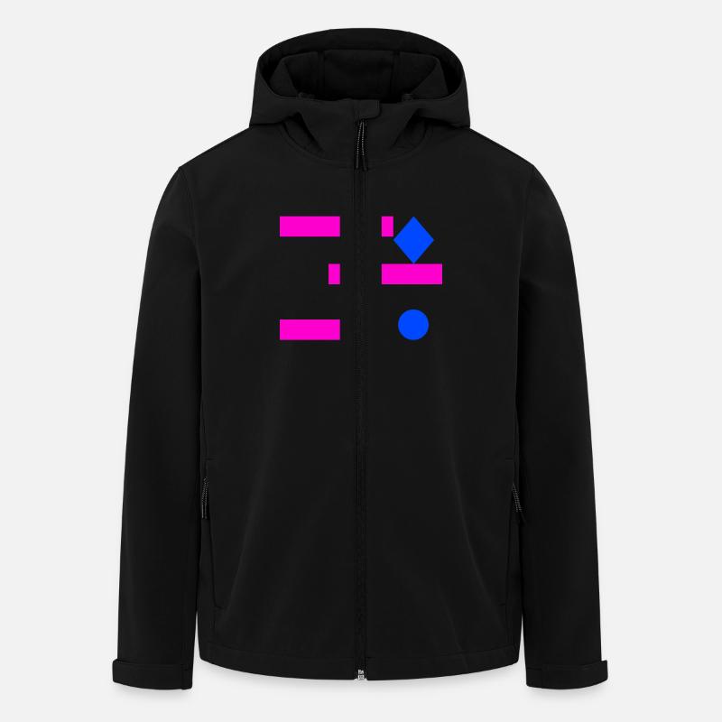 Abstraktimus - Recycelte Männer Softshell-Jacke von Stanley/Stella - Schwarz