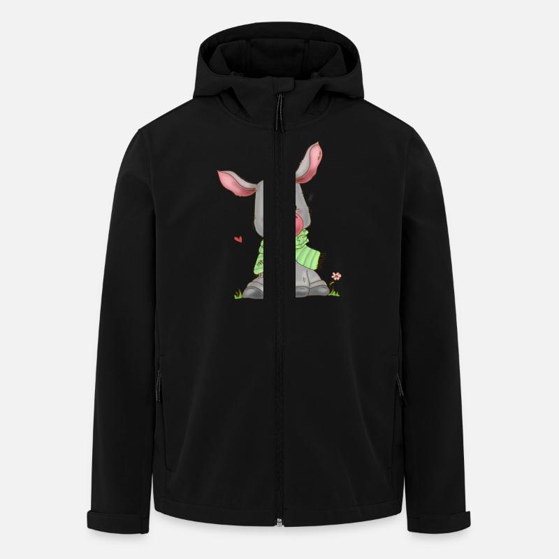 Âne - Veste softshell homme en polyester recyclé Stanley/Stella - noir