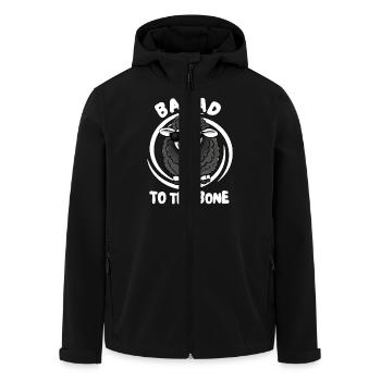 Baaad To The Bone Funny Black Sheep - Men’s Recycled Softshell Jacket by Stanley/Stella - black - Front - AI Model Male 185 light (185cm)