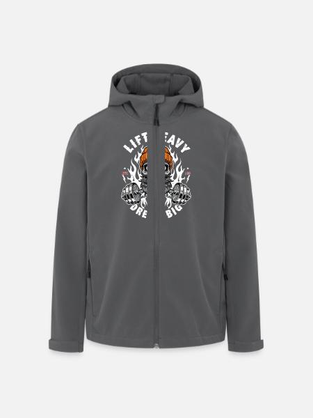 Heben Sie schwer - Recycelte Männer Softshell-Jacke von Stanley/Stella - Schwarz