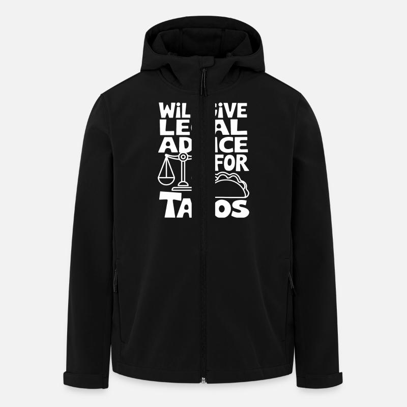 Paragraphs and tacos - Men’s Recycled Softshell Jacket by Stanley/Stella - black
