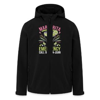 Lustiger Spruch für Margarita-Fans - Recycelte Männer Softshell-Jacke von Stanley/Stella - Schwarz - Vorne - AI Model Male 185 light (185cm)