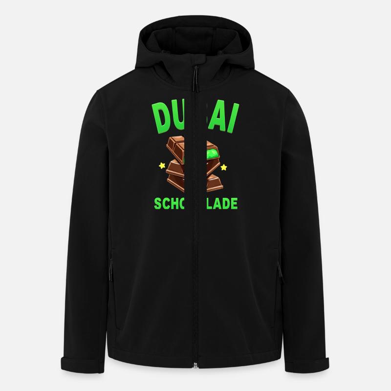 Dubai-Schokolade - Lustiger Spruch - Recycelte Männer Softshell-Jacke von Stanley/Stella - Schwarz