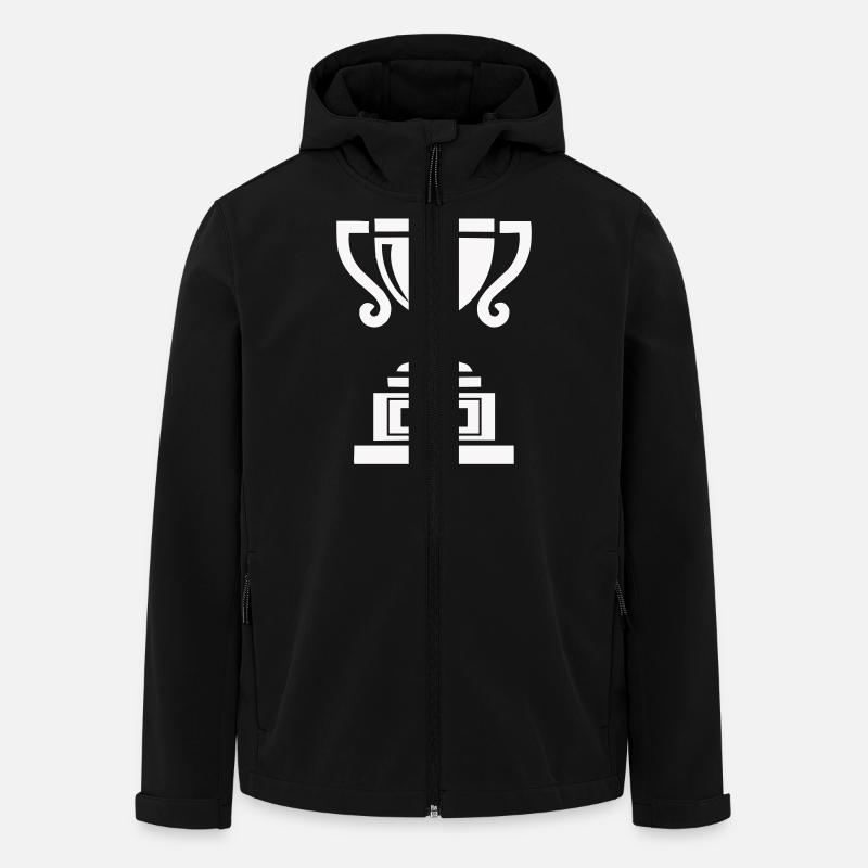 pokal - Recycelte Männer Softshell-Jacke von Stanley/Stella - Schwarz