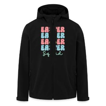 Easter squad - Men’s Recycled Softshell Jacket by Stanley/Stella - black - Front - AI Model Male 185 light (185cm)