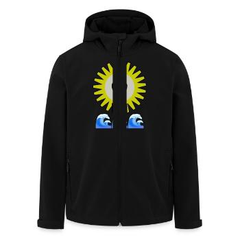 Picsart 25 06 12 21 24 38 167 - Men’s Recycled Softshell Jacket by Stanley/Stella - black - Front - AI Model Male 185 light (185cm)