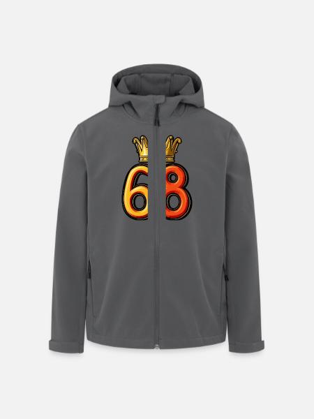 68 Number Krone - Men’s Recycled Softshell Jacket by Stanley/Stella - black
