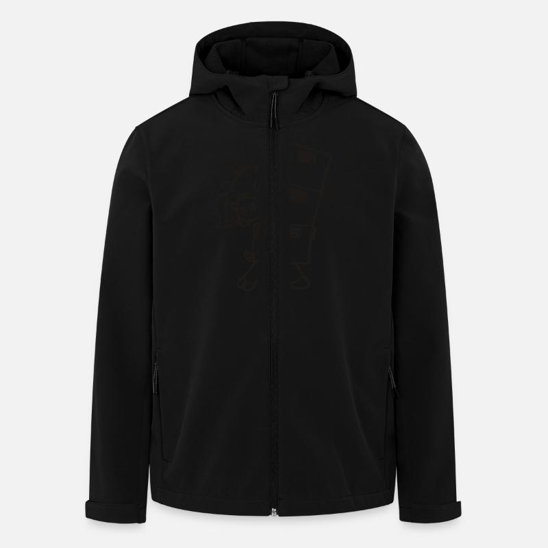 Kistenferkel - Recycelte Männer Softshell-Jacke von Stanley/Stella - Schwarz