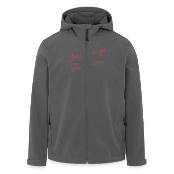 Gutes will Weile haben - Recycelte Männer Softshell-Jacke von Stanley/Stella - Schwarz - Vorne - AI Model Male 185 light (185cm)