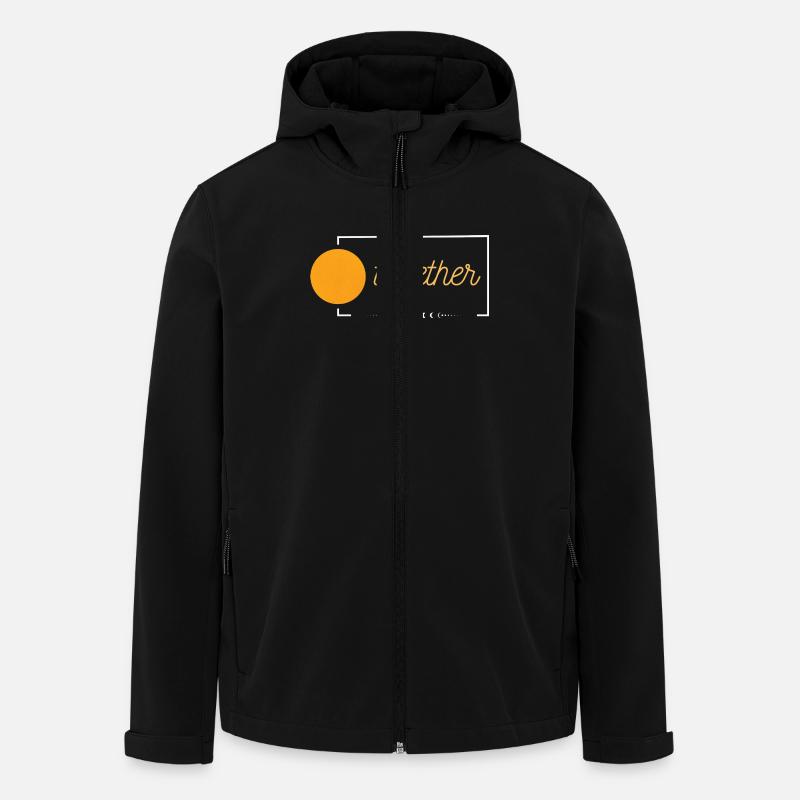 Motif du partenaire - mieux ensemble - Soleil - Veste softshell homme en polyester recyclé Stanley/Stella - noir