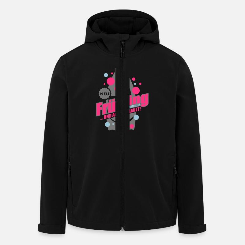 fruehling - Recycelte Männer Softshell-Jacke Discoverer von Stanley/Stella - Schwarz