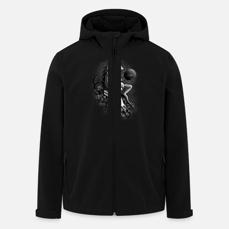 FROG GHOST - Men’s Recycled Softshell Jacket by Stanley/Stella - black