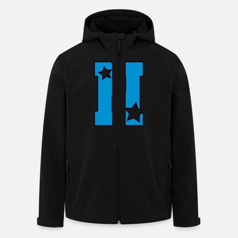 lettern - Veste softshell homme en polyester recyclé Stanley/Stella - noir