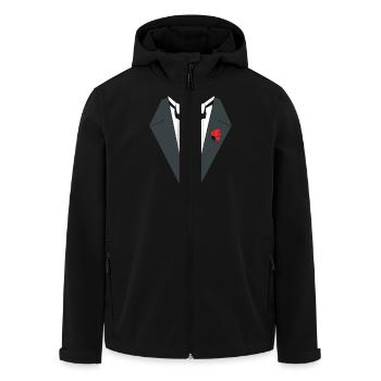 TUXEDO SUIT After Party - Men’s Recycled Softshell Jacket by Stanley/Stella - black - Front - AI Model Male 185 light (185cm)