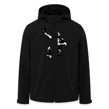 INOLA-SELFIE-02 - Recycelte Männer Softshell-Jacke von Stanley/Stella - Schwarz - Vorne - AI Model Male 185 light (185cm)