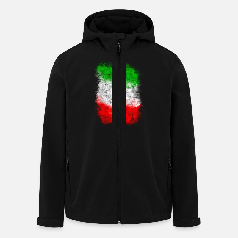 italia - Recycelte Männer Softshell-Jacke von Stanley/Stella - Schwarz