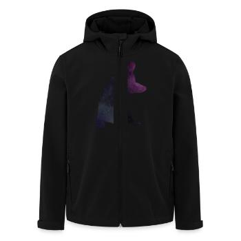 bouledogue français - Veste softshell homme en polyester recyclé Stanley/Stella - noir - Devant - AI Model Male 185 light (185cm)