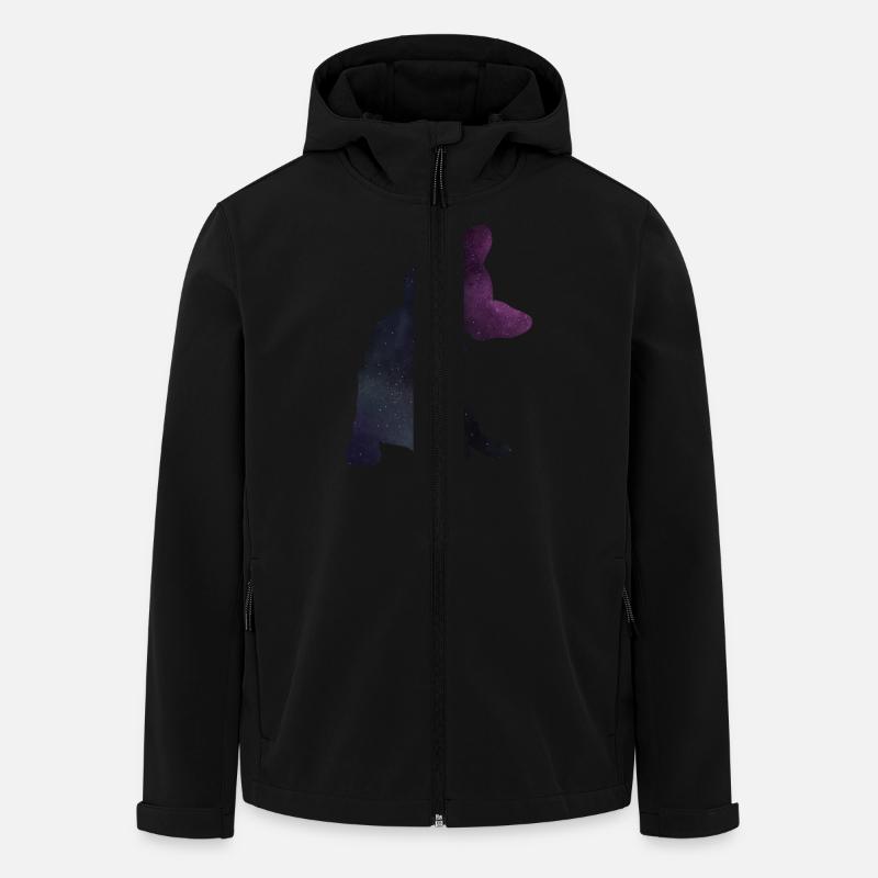French Bulldog - Recycelte Männer Softshell-Jacke von Stanley/Stella - Schwarz
