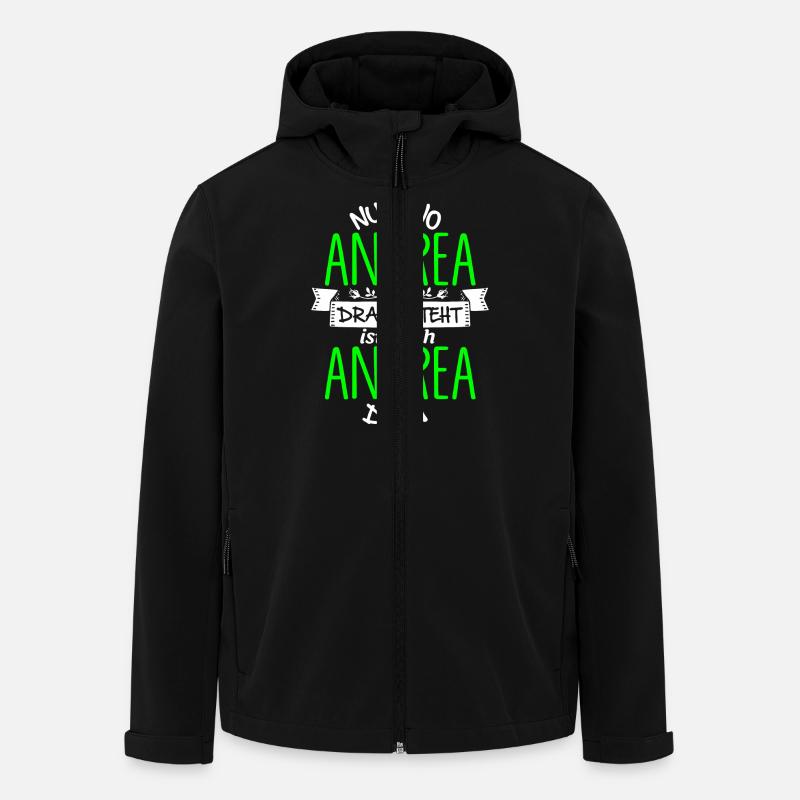 ANDREA die Echte - Recycelte Männer Softshell-Jacke von Stanley/Stella - Schwarz