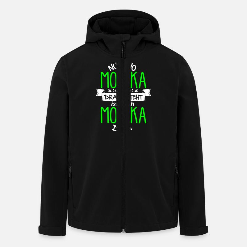 MONIKA die Echte - Recycelte Männer Softshell-Jacke von Stanley/Stella - Schwarz