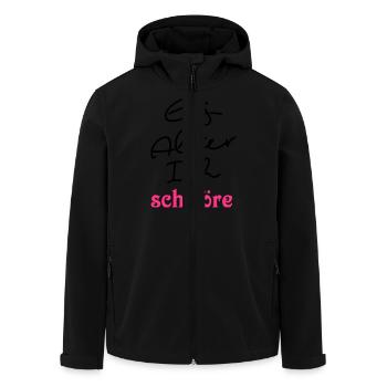 Ej Alter ich schwöre - Recycelte Männer Softshell-Jacke von Stanley/Stella - Schwarz - Vorne - AI Model Male 185 light (185cm)