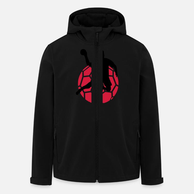 handball - Veste softshell homme en polyester recyclé Stanley/Stella - noir